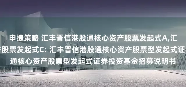 申捷策略 汇丰晋信港股通核心资产股票发起式A,汇丰晋信港股通核心资产股票发起式C: 汇丰晋信港股通核心资产股票型发起式证券投资基金招募说明书